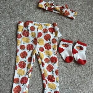 Baby Essentials Pumpkin Leggings Set 3M